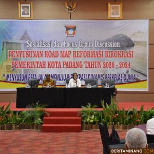 Suasana FGD penyusunan Road Map reformasi birokrasi tahun 2020-2024. Humas