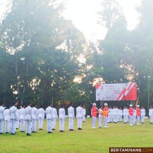 Suasana Upacara Bendera HUT RI ke-74 di Kepulauan Mentawai. Humas