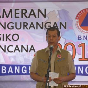 Kepala BNPB Doni Munardo saat membuka Pameran Pengurangan Risiko Bencana 2019. Foto Humas BNPB