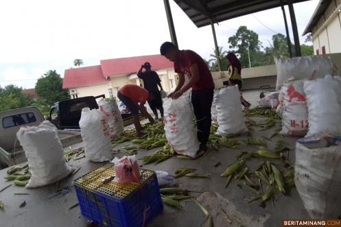 Suasna di Terminal Agrobisnis Kota Payakumbuh. Foto Yus