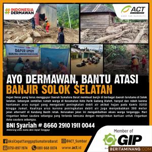 Poster dompet amal ACT Sumbar. Ist