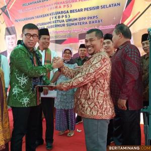Suasana pelantikan pengurus IKPS Jambi. Foto Humas Sumbar