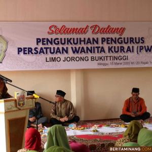 Kepengurusan Persatuan Wanita Kurai V Jorong,Masa Bakti 2019 - 2024 Dikukuhkan