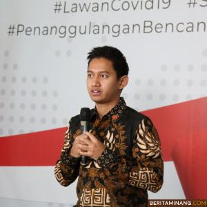 Staf Khusus Presiden RI Adamas Belva Syah Devara. Foto Humas BNPB
