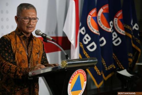 Jubir Pemerintah untuk Covid-19 dr. Achmad Yurianto pada Konferensi Pers di Gedung BNPB. Foto: Humas BNPB
