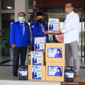 Wali Kota Riza Falepi Terima Bantuan APD Dari Ketum Demokrat AHY