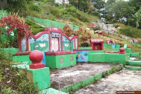 Lokasi kuburan Cino di Sungai Andok Kota Padang Panjang.