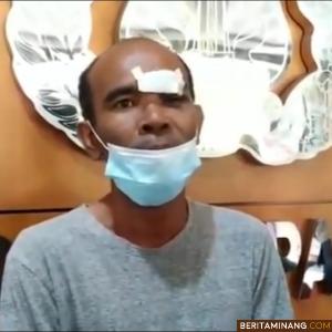 Awaluddin Rao saat meminta maaf atas videonya yang viral di medsos, Minggu sore (18/07/2021). Foto: IG Polresta Padang