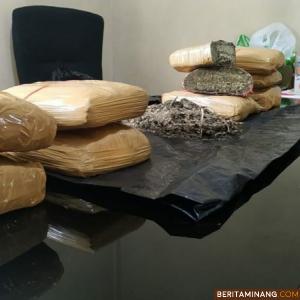 Barang bukti yang berhasil diamankan Polisi. Foto: tribratanews.sumbar.polri.go.id