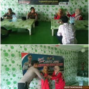 Polres Solsel, AKBP Arief Mukti Surya Adhi Shabara yang didampingi sejumlah Pejabat Utama Polres Solok Selatan terima masukan dari berbagai lapisan masyarakat di Warung Pecel Lele Sikinjang, Jumat (30/12/2022). Foto Humas Polres Solsel