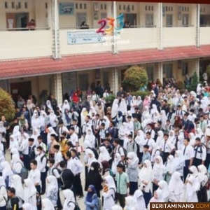 Suasana di SMAN 1 Sumbar yang terletak di Kelurahan Sigando, Kecamatan Padang Panjang Timur (PPT). Foto: Dok, Kominfo Padang Panjang