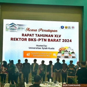 Rapat Tahunan Rektor dan Ketua Bidang Ilmu/Forum BKS PTN Barat yang dilaksanakan pada 2 hingga 5 Desember bertempat di Kampus USK Banda Aceh. Foto MR.