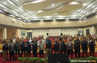 Deklarasi dan Pengukuhan Kecamatan Tangguh Bencana (KENCANA) Kota Payakumbuh  di Aula Ngalau Indah Lantai 3 Balai Kota Payakumbuh, Selasa (04/02/2025).