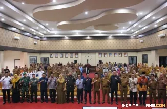 Musrenbang RKPD Kota Payakumbuh tahun 2026 dan Rembuk Stunting tahun 2025 di Aula Ngalau Lantai 3 Balai Kota Payakumbuh, Selasa (11/3/2025).
