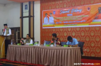pelatihan pencegahan dan mitigasi bencana yang digelar pada Rabu (21/5/2025) di Aula Peternakan Provinsi Sumatera Barat, Ibuah.