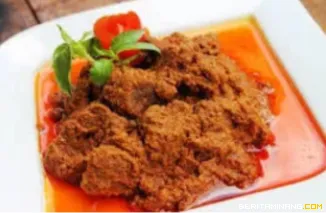 Rendang yang siap dikonsumi. Foto: Bentengsumbarcom