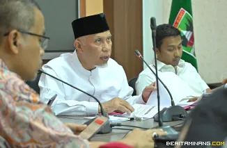 Gubernur Mahyeldi dalam sebuah kegiatan. Foto:Adpim Sumbar