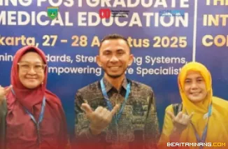 Wakil Wali Kota Padang Panjang, Allex Saputra ketika menghadiri pembukaan The 2nd International Conference on Advancing Post Graduate Medical Education (PGME) 2025 di Hotel Raffles Jakarta, Rabu (27/8/2025). Foto: Kominfo Padang Panjang