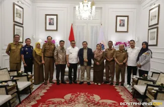 Wako Bukittinggi Ramlan Nurmatias temui Gubernur DKI Jakarta, Selasa, 13 Januari 2026,di ruangan tamu Gubernur Balaikota Jakarta.