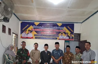 Anggota DPRD Kabupaten Pasaman Barat dari Fraksi Partai Golkar, Rommy Candra, menghadiri pelantikan Antar Waktu Anggota Badan Musyawarah (Bamus) Nagari Lingkuang Aua Koto Dalam, Kecamatan Pasaman, Kamis (5/3/2026). Foto : DE